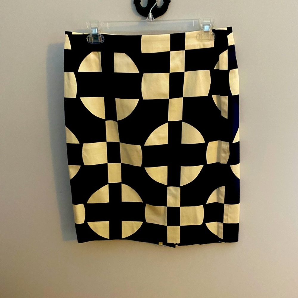 Jcrew patterned pencil skirt